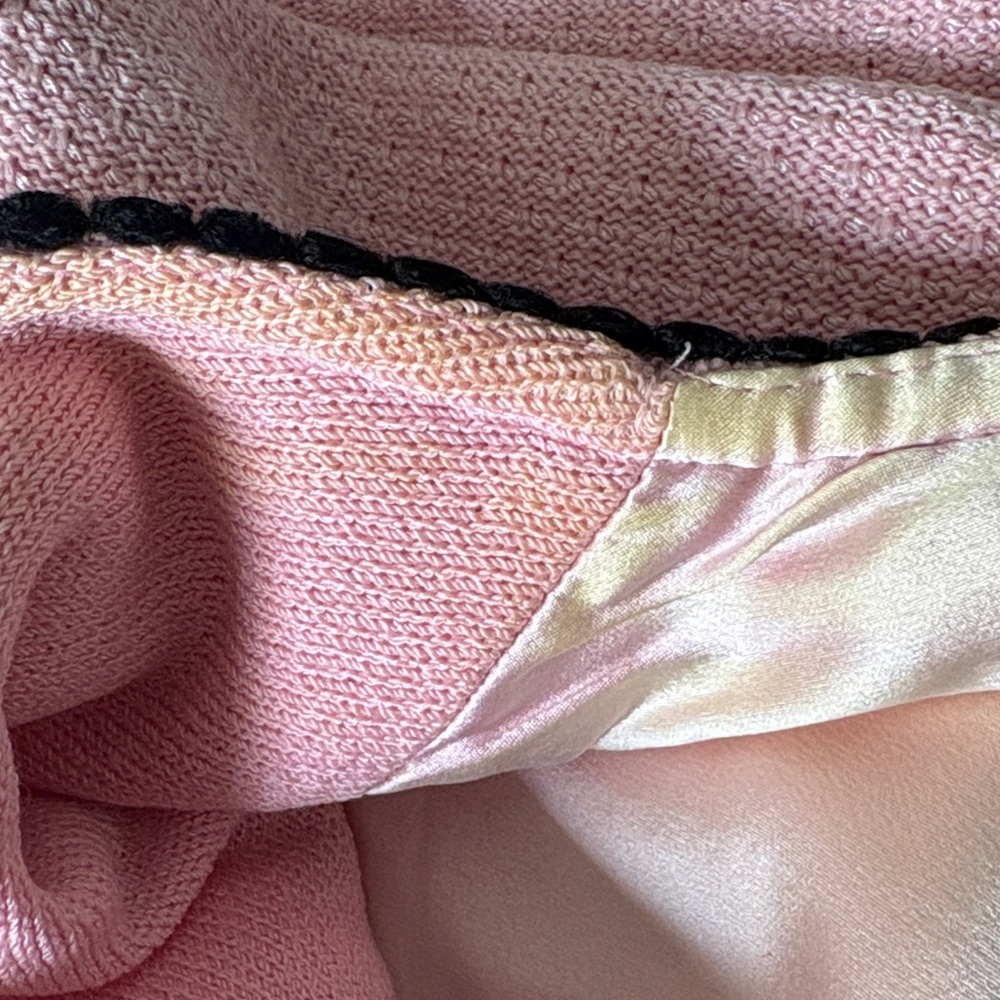 St. John Pink Blazer with Black Accents - Picture 10 of 12